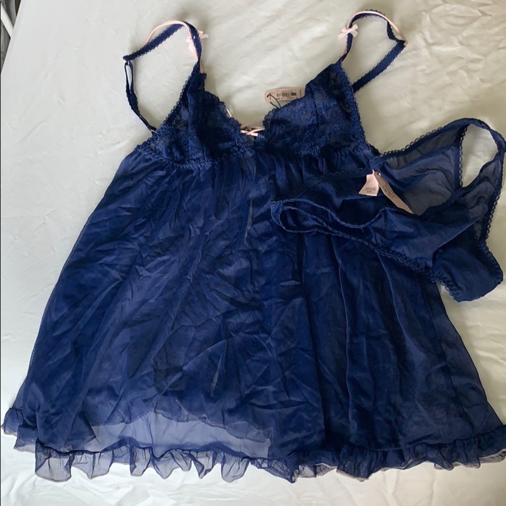 Blue babydoll